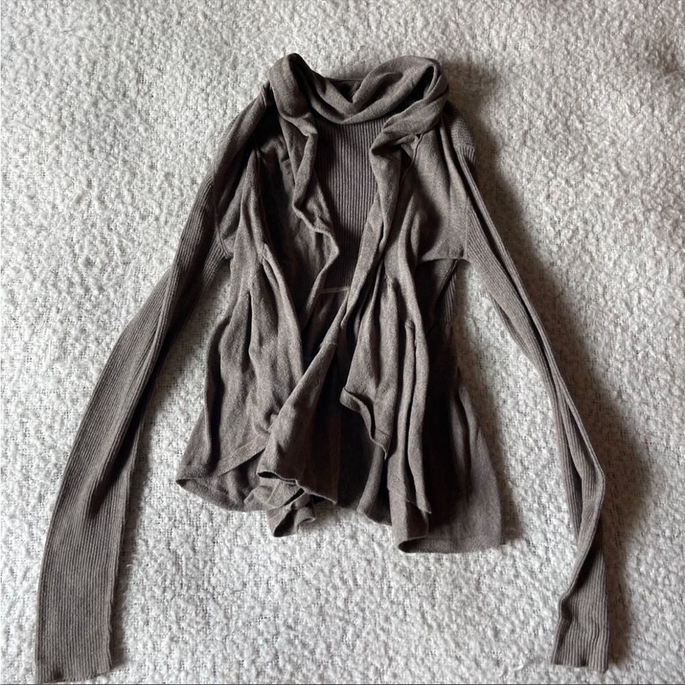 Converse brown open cardigan s